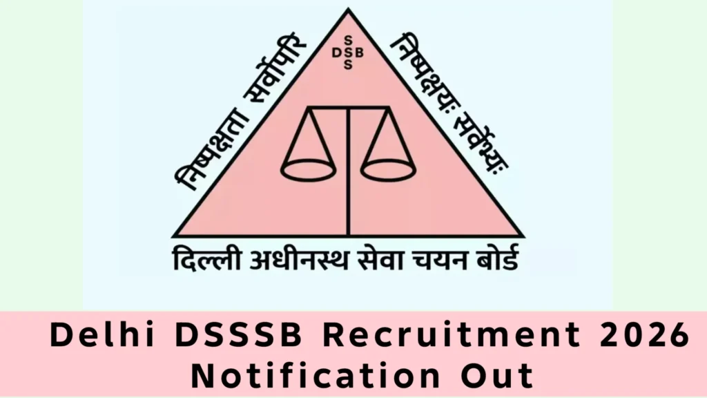 Delhi DSSSB Recruitment 2026