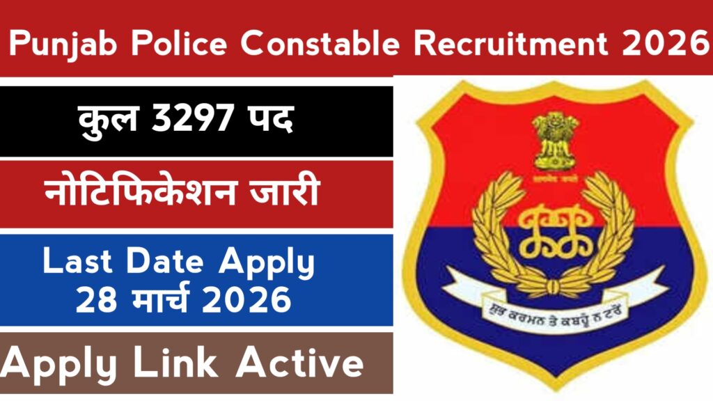 Punjab Police Constable Recruitment 2026