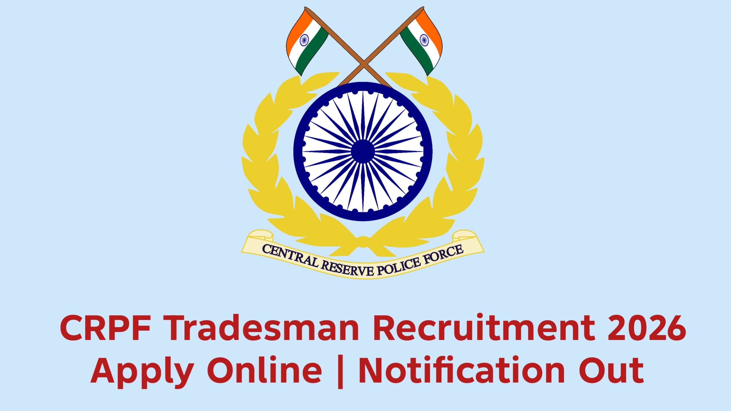 CRPF Tradesman Recruitment 2026