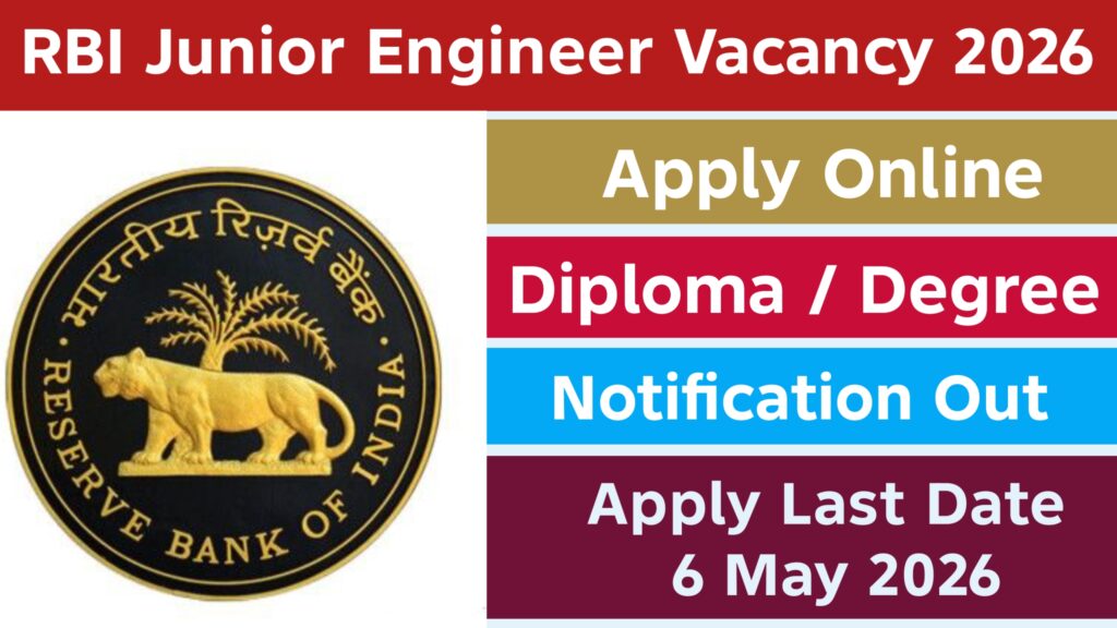 RBI Junior Engineer Vacancy 2026