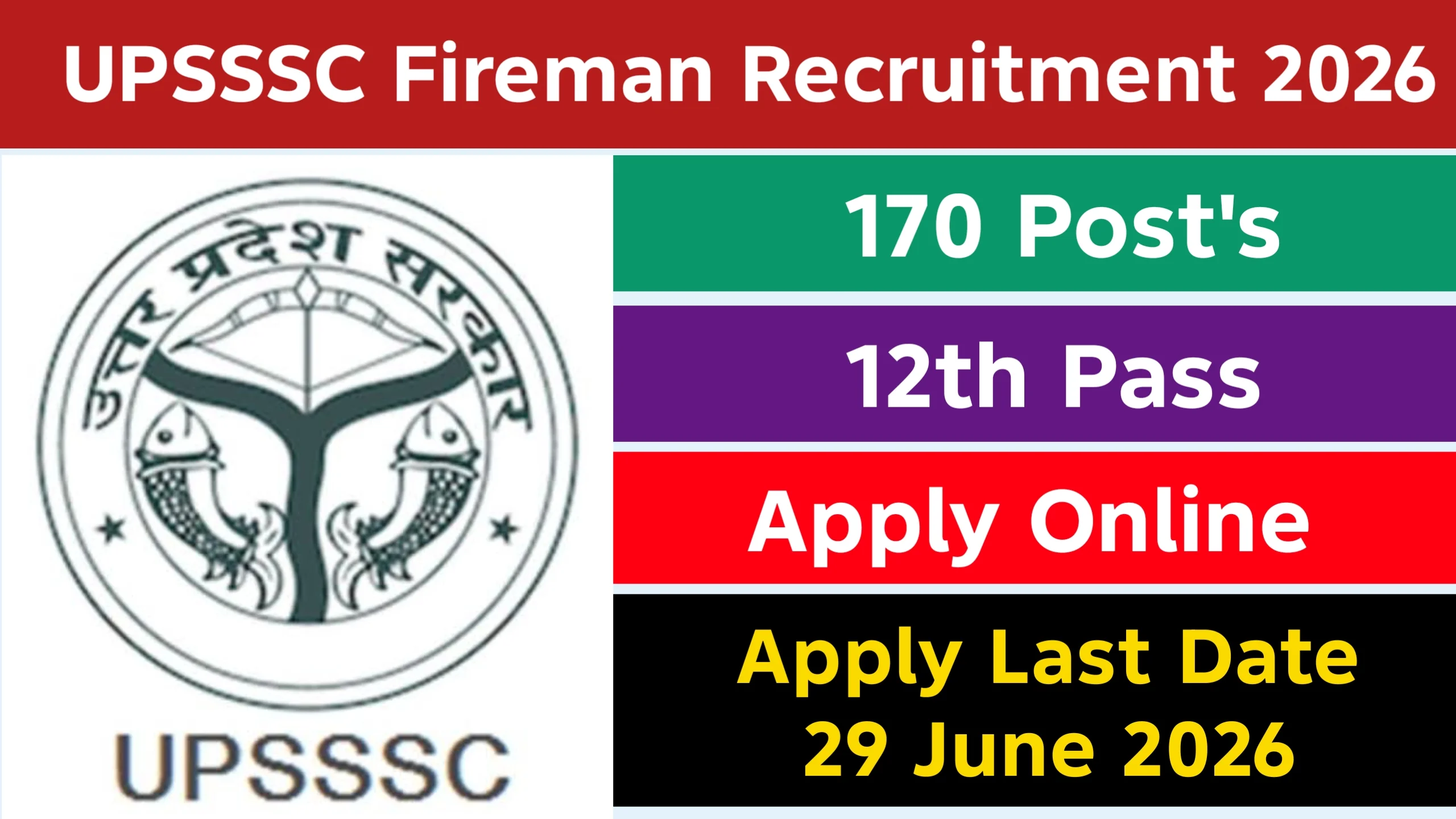 UPSSSC Fireman Recruitment 2026