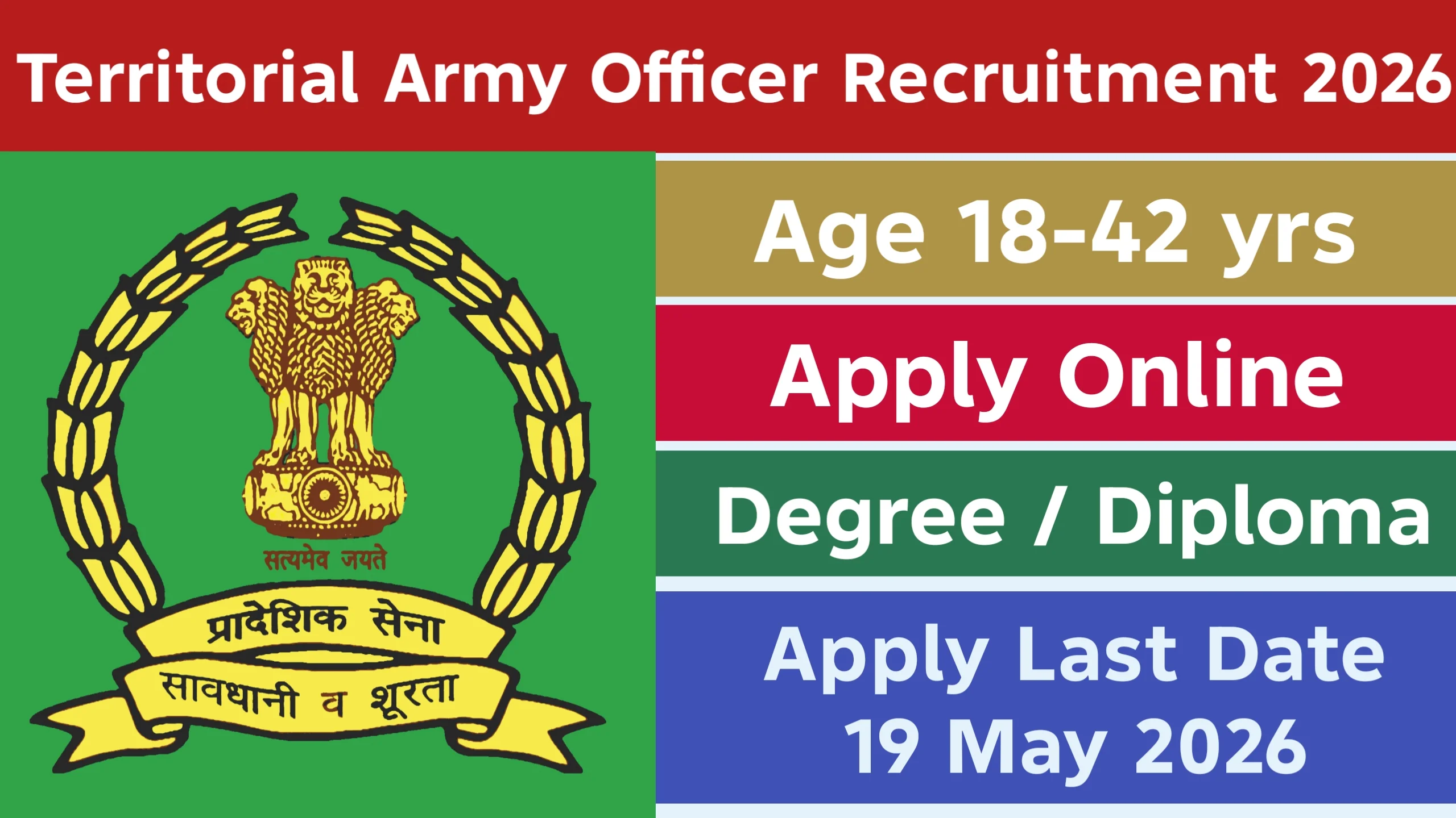 Territorial Army Officer Recruitment 2026