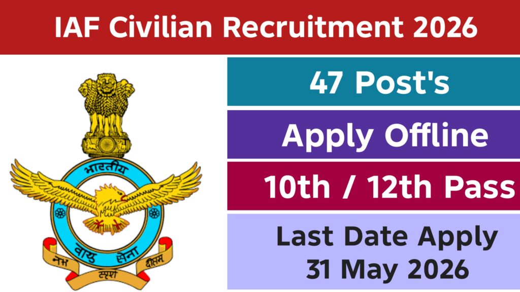 Indian Air Force Civilian Recruitment 2026