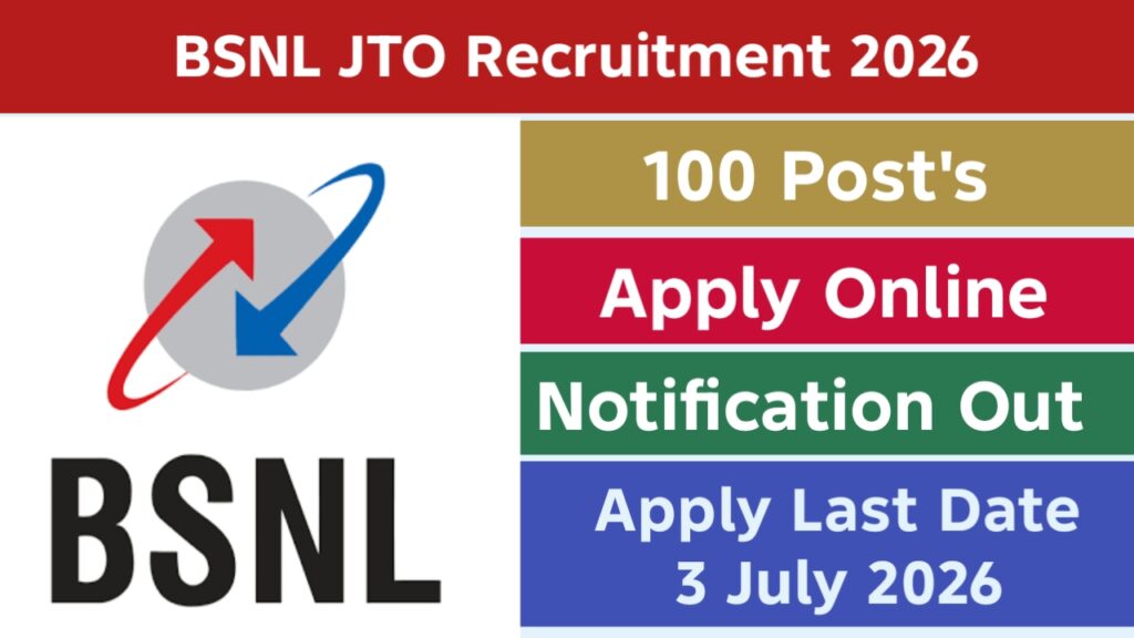 BSNL Junior Telecom Officer Recruitment 2026