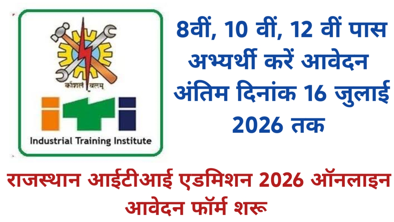 Rajasthan ITI Admission Form 2026